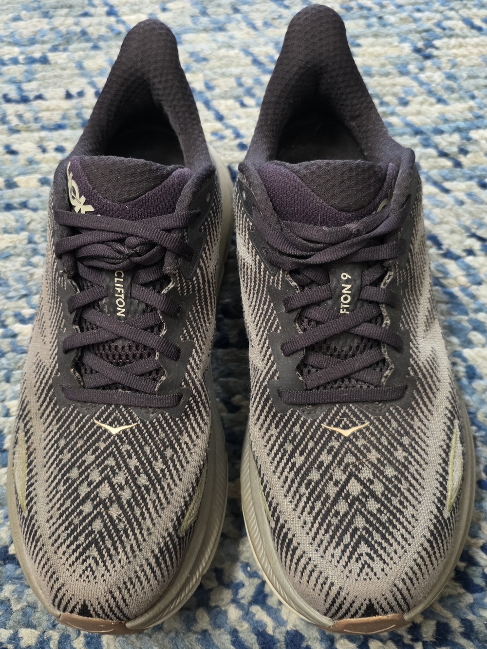 Hoka Clifton 9 Running Shoes in Charcoal Gray